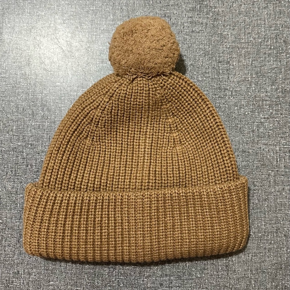 Luxton Cashmere Wool Luxury Knitted Beanie Hat NWT Tobacco Winter Warm Beige Tan